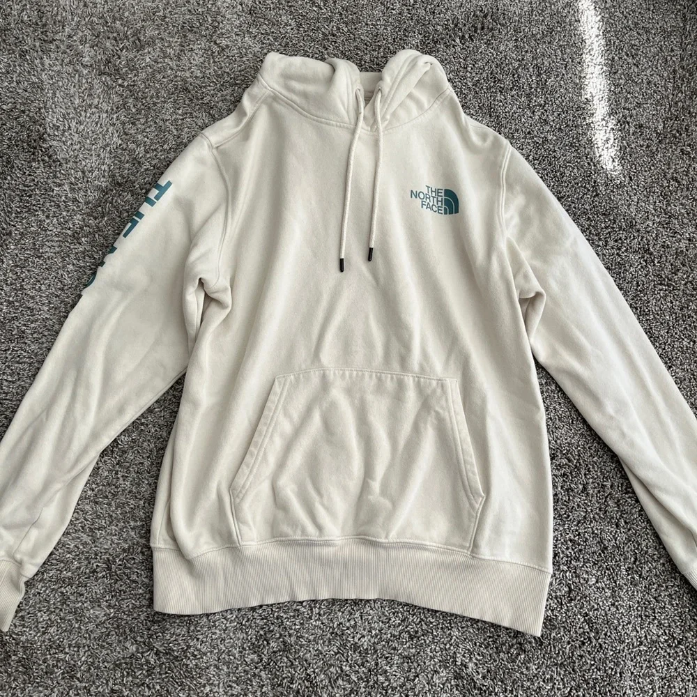 Men’s The North Face Ivory and Blue Hoodie